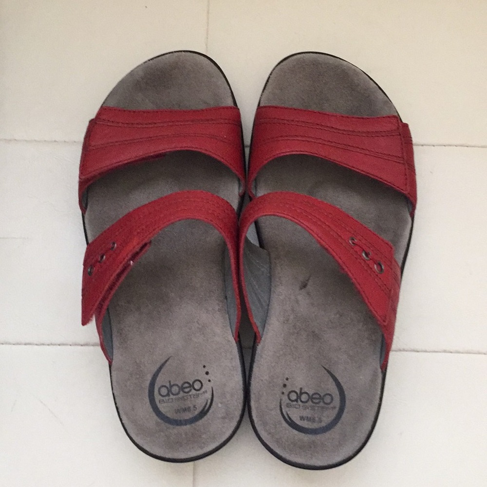 NEW Abeo Erica Metatarsal Cognac Sandal Sz 6.5